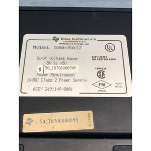 Texas Instruments 500-5037 Entrée analogique 8 canaux - Équipement et pièces semi-conducteurs d'occasion fiables à l'échelle mondiale - Product Image 1