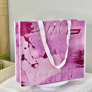 Non <b>Woven</b> PP Webbing Zipper RPET Shopping <b>Bags</b> Custom Color Functional Shopping <b>Bag</b> Recylcled RPET <b>Bag</b> From Vietnam - Product Image 3