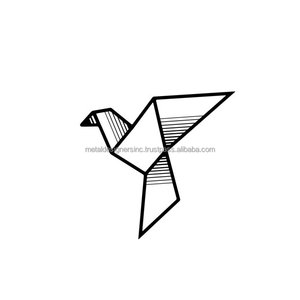 Grue à grue en métal Origami, décoration artistique murale moderne, pour la maison, décoration pour le salon, la chambre à coucher et le salon - Product Image 2