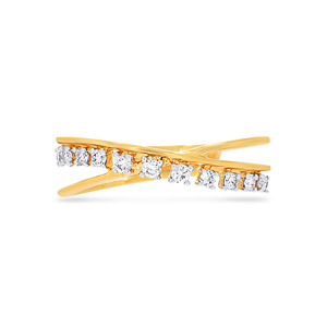 Anillo de Halo Delicado de Oro con Diamantes, Banda Pequeña con Diamantes Brillantes, Anillo de Promesa Apilable - Product Image 3
