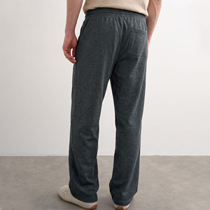 Pantalones Deportivos de Algodón Color Caqui al por Mayor, Cintura Elástica con Cordón, Pantalones Casuales de Punto, Transpirables para Verano, con Bolsillos Laterales - Product Image 4
