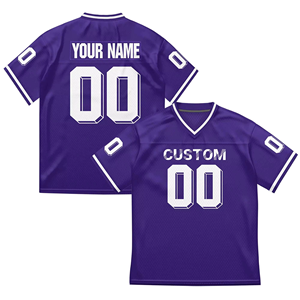 Uniforme Deportivo Personalizado al por Mayor, Jersey de Fútbol Americano, Manga Corta de Verano, Unisex, Transpirable, de Secado Rápido - Product Image 2