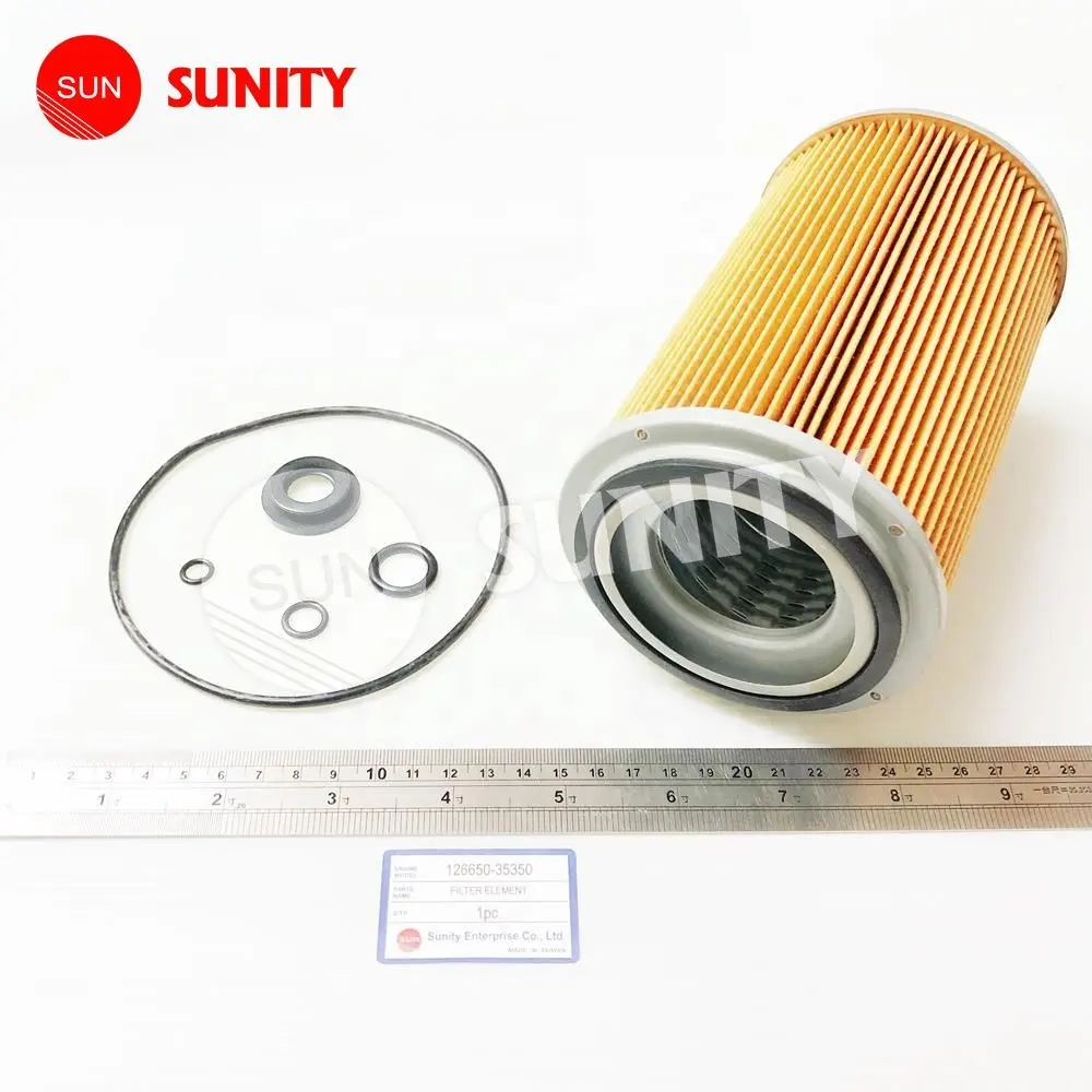 TAIWAN SUNITY haute qualité pour filtre à huile YANMAR 6HAL OEM 126650-35350 filtre à carburant