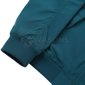 Blouson Bomber Homme Personnalisé en Gros avec Col Montant et Logo Frontal, Conception Coupe-Vent à Capuche - Product Image 3