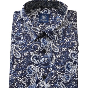 AOP Print <b>Men's</b> Short Sleeve <b>Shirt</b> 100% Cotton Casual & Formal Solid Pattern Breathable & Sustainable <b>for</b> Perfect Summer Look - Product Image 4