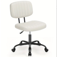Table de toilette en cuir PU noir, chaise de bureau pour jeunes, salle d'étude pour étudiants, chambre familiale