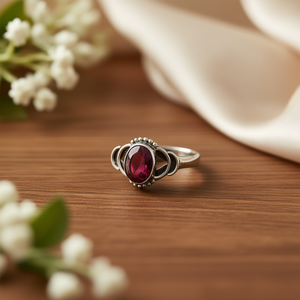 2.5 Gram <b>Garnet</b> Fashion <b>Ring</b> - Product Image 3