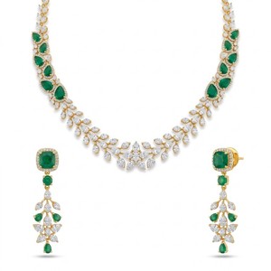 Collier classique unisexe en or massif 14 carats avec diamant de laboratoire taille poire, style vintage, bijou de fiançailles, sertissage pavé - Product Image 5