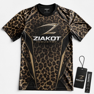 ZIAKOT industry New design Men's Custom Red Black-White Performance <b>T</b>-<b>Shirt</b> - Product Image 6