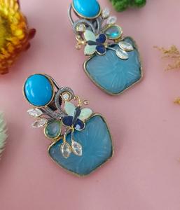 Elegantes Pendientes de Circonita Cúbica de Primera Calidad Chapados en Oro para Mujeres y Chicas, Ideales para Looks de Noche y Fiestas - Product Image 3