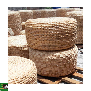 Water Hyacinth <b>Cushion</b> Pad Handwoven Organic Material <b>Foam</b> Filling Breathable & Hypoallergenic <b>Seat</b> for Stool Hotel Use Vietnam - Product Image 6