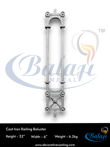Rampe d'escalier de balcon moderne et robuste en fonte et aluminium, sans cadre, garantie 5 ans, avec main courante facile à installer - Product Image 3