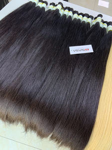 เส้นผมมนุษย์ดิบของเวียดนามขนาด10-30นิ้วเส้นด้ายตรงนุ่มสลวยสองชั้นตัวเลือกที่มีคุณภาพไม่หลุดร่วง - Product Image 5