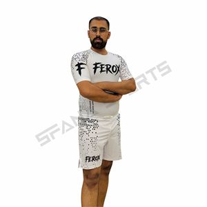 T-shirt de compression à manches courtes pour homme, personnalisé, en polyester/nylon, poids du tissu 140g, séchage rapide, impression numérique, MMA BJJ - Product Image 2