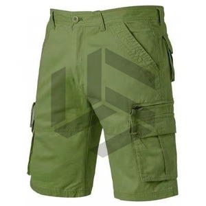 Pantalones Cortos Cargo de Algodón 100% de Alta Calidad para Hombre, Estilo Casual, Transpirables, en Oferta, Diseño Sólido - Product Image 3