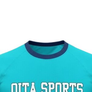 Unisex Teal Orange Sublimation Netball Jersey <b>Polyester</b> Athletic Sports <b>Shirt</b> Side Panel Piping Team Training Match Wear - Product Image 6