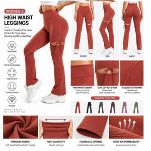 Leggings para mujer con MOQ bajo, leggings de alta calidad para mujer, ropa deportiva, leggings de cintura alta, estilo básico, para todas las temporadas. - Product Image 6