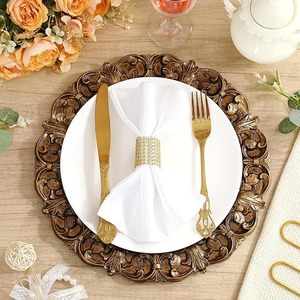 Assiette de Présentation Décorative Haut de Gamme – Base Élégante pour Assiettes de Dîner, Idéale pour Mariages, Fêtes et Décoration de Table d'Événements - Product Image 5