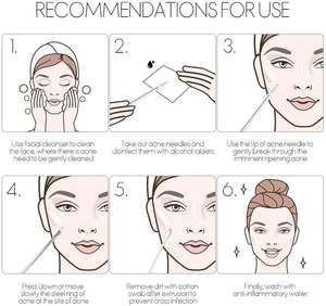 ชุดอุปกรณ์กำจัดสิวเสี้ยน สิวอุดตัน พร้อมเข็มกดสิว  แบบเป็นมิตรต่อสิ่งแวดล้อม  รับผลิตแบบ OEM พร้อมโลโก้ - Product Image 3