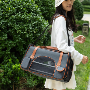 Bolsa de Transporte Transfronteriza para Mascotas, Transpirable, Portátil, para Gatos y Perros, Bolsa de Viaje de Mano y Hombro, Jaula para Mascotas para Coche - Product Image 6