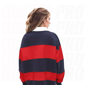 Chemises à rayures colorées en coton de haute qualité avec broderie personnalisée, manches longues, t-shirt en jersey avec strass, polos pour hommes - Product Image 4