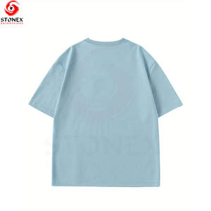 Camiseta OEM personalizada de algodón 100% de alta calidad con bordado, estilo urbano, oversize, con estampado para mujer, camiseta personalizada. - Product Image 2