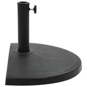 Base de sombrilla de poliresina de alta resistencia en negro, soporte estándar para sombrillas y bases de patio - Product Image 2