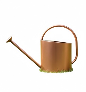 Elegante Regadera de Metal Dorado para Plantas, Soporte para Macetas, Uso en Interiores y Exteriores, Jardinería, Regaderas - Product Image 1