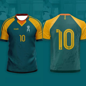 Uniforme de Fútbol para Hombre, Jersey y Pantalones Cortos con Logotipo Personalizado, Diseño Verde, Poliéster de Alta Calidad, Superventas - Product Image 5