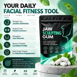 Goma de Mascar Ultra Resistente Baja en Azúcar con Sabor a Menta para Esculpir la Mandíbula, Marca Privada, para Adultos y Mujeres Embarazadas, OEM, ODM, Venta al Por Mayor - Product Image 2