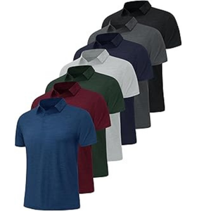 Polo à manches courtes pour homme, col à revers, logo personnalisé, golf, décontracté, commande en gros, faible MOQ, OEM - Product Image 3