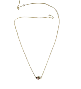 Collier de luxe multi-gemmes en or jaune massif 14K 18K pour femme, bijoux fins, collier délicat et coloré en diamants naturels - Product Image 5