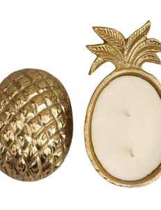 Tapa de Metal Dorada para Vela Aromática, Diseño de Piña, Decorativa, Hecha a Mano, Regalo para Pascua, Cumpleaños, Navidad, Decoración del Hogar - Product Image 1