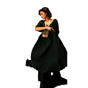 Conjunto de Ropa Étnica de 3 Piezas en Verde Esmeralda para Mujer, al Mejor Precio al por Mayor - Product Image 2