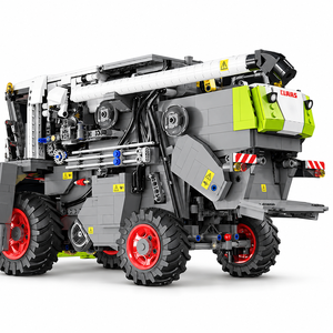 CaDA C61508 CLAAS Dominator 370 Moissonneuse-batteuse en blocs de construction 4567 pièces Modèle de véhicule agricole à l'échelle 1:17 Présentoir de collection - Product Image 2