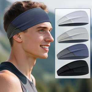 Exercise Athletic Hiking Sweatbands With Sport Hair <b>Band</b> Logo Custom Sweat <b>Head</b> <b>Bands</b> for Men Girls Work Out Headband Women <b>Run</b> - Product Image 1