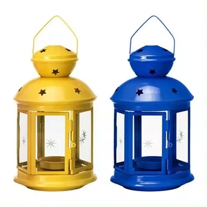 Modern Design Brass <b>Lantern</b> With Glass Panels Durable Home Decoration <b>Candle</b> Holder Centerpiece Modern Design <b>Lantern</b> - Product Image 5