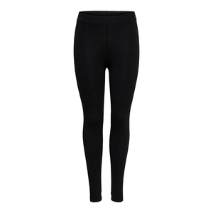 Leggings de yoga noirs unis sans couture taille haute pour femme, pantalon d'entraînement extensible à taille élastique - Product Image 2