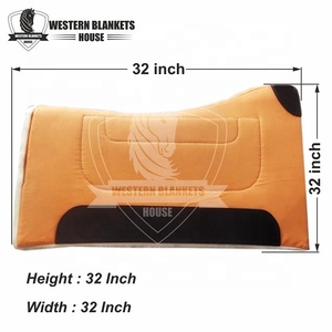 Tapis de selle d'équitation Western personnalisé de haute qualité avec logo couleur, confortable, en toile, néoprène, laine, coton, tissu polaire et fourrure - Product Image 5