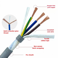 Câble de chaîne porte-câbles flexible en polyuréthane TRVV-PUR à 4 conducteurs, résistant à l'huile, haute flexibilité, résistant à la déchirure, haute résistance à la torsion, câble de commande