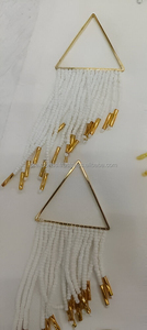 Pendientes de cuentas de semillas bordados a mano, dulces y frescos, unisex, joyería multicolor clásica para fiestas - Product Image 5