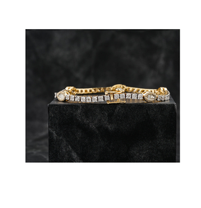 Premium Unisex Cuban Link <b>Bracelet</b> 925 Sterling Silver Iced Diamond Fashion Accessory for Parties Weddings and Casual Wear - Product Image 1