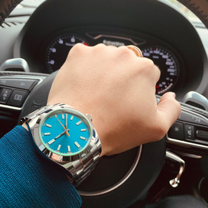 Reloj de Lujo Personalizado C SK TW para Hombre, Acero Inoxidable 904L, Azul Claro, 40 mm, Mecánico, Cristal de Zafiro, Alta Calidad, 100 m - Product Image 2