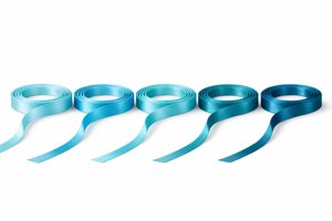 Cinta de Satén de Poliéster 100% Tejida de una Sola Cara, Azul, de 6 mm, Resistente al Encogimiento, para Manualidades y Regalos - Product Image 5