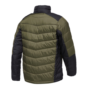 Chaqueta Acolchada con Cuello Alto para Hombre, Chaqueta de Invierno Cálida y Aislante, Chaqueta Ligera con Cierre Completo para Clima Frío, Informal para Exteriores - Product Image 4