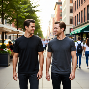 เสื้อยืดลำลองผู้ชายพรีเมียม ผ้าฝ้าย 100% 210gsm ผ้าเจอร์ซีย์สำหรับฤดูร้อน คอกลม พิมพ์ลาย คุณภาพสูง เป็นมิตรกับสิ่งแวดล้อม แห้งเร็ว ระบายอากาศได้ดี แขนสั้น - Product Image 2