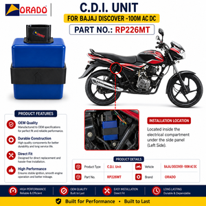 Unité CDI AC/DC Bajaj Discover 100M, qualité export, pour pièces détachées de deux-roues, Inde, Orado. - Product Image 6