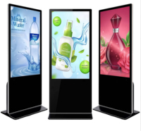 Afficheur numérique portable et kiosque totem LCD sur pied pour la publicité de vente au détail, vente chaude, CE FCC RoHS