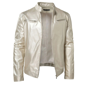 Premium 2026 Men's Leather Jacket Made Genuine Leather Canvas <b>Waterproof</b> Breathable Comfortable <b>Warm</b> Winter Hip Hop Style Cheap - Product Image 1