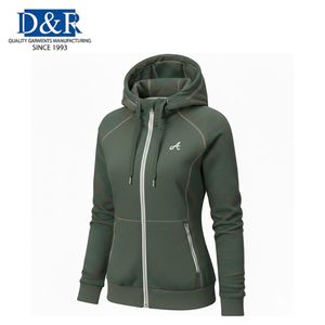 Chaqueta Bomber Impermeable de Sarga Tejida con Cuello Alto para Mujer, Estilo OEM de Malasia, Ligera para Viajes al Aire Libre, Exportación - Product Image 3